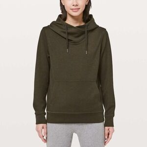 Lululemon | City Sleek Pullover Athletic Hoodie in Dark Olive